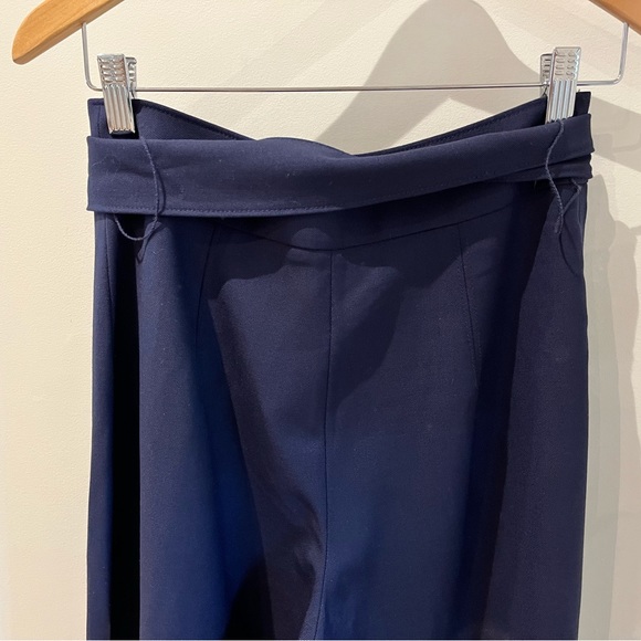 Club Monaco wide leg crop pants, dark blue, size 6 - Picture 4 of 5